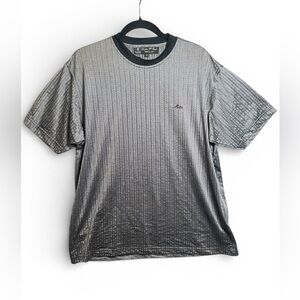 Cerruti 1881 Prestige 130’s‎ Knit Tee EU 50 US Large Gray Ribbed Top